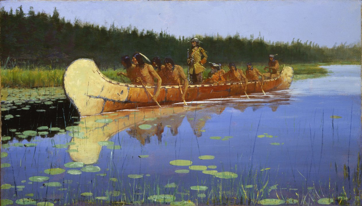 Radisson en Groseilliers door Frederic Remington