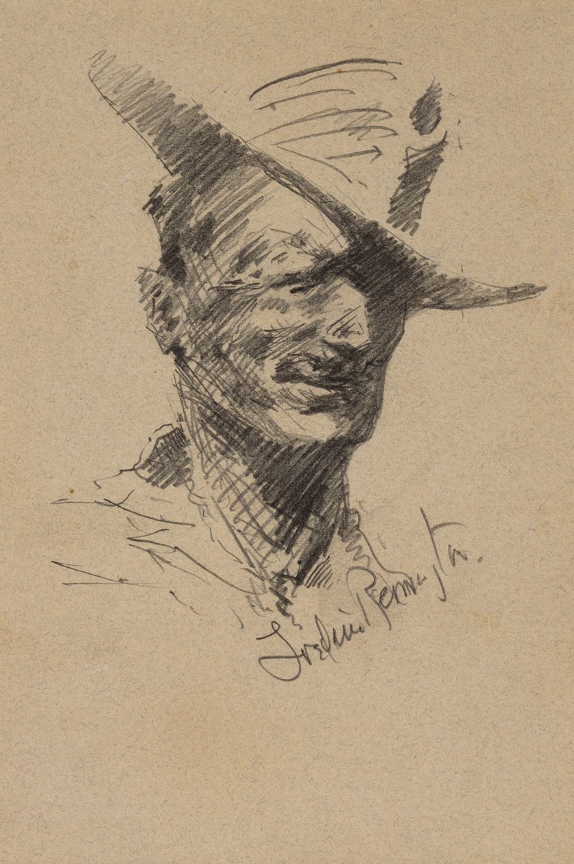 Zelfportret door Frederic Remington