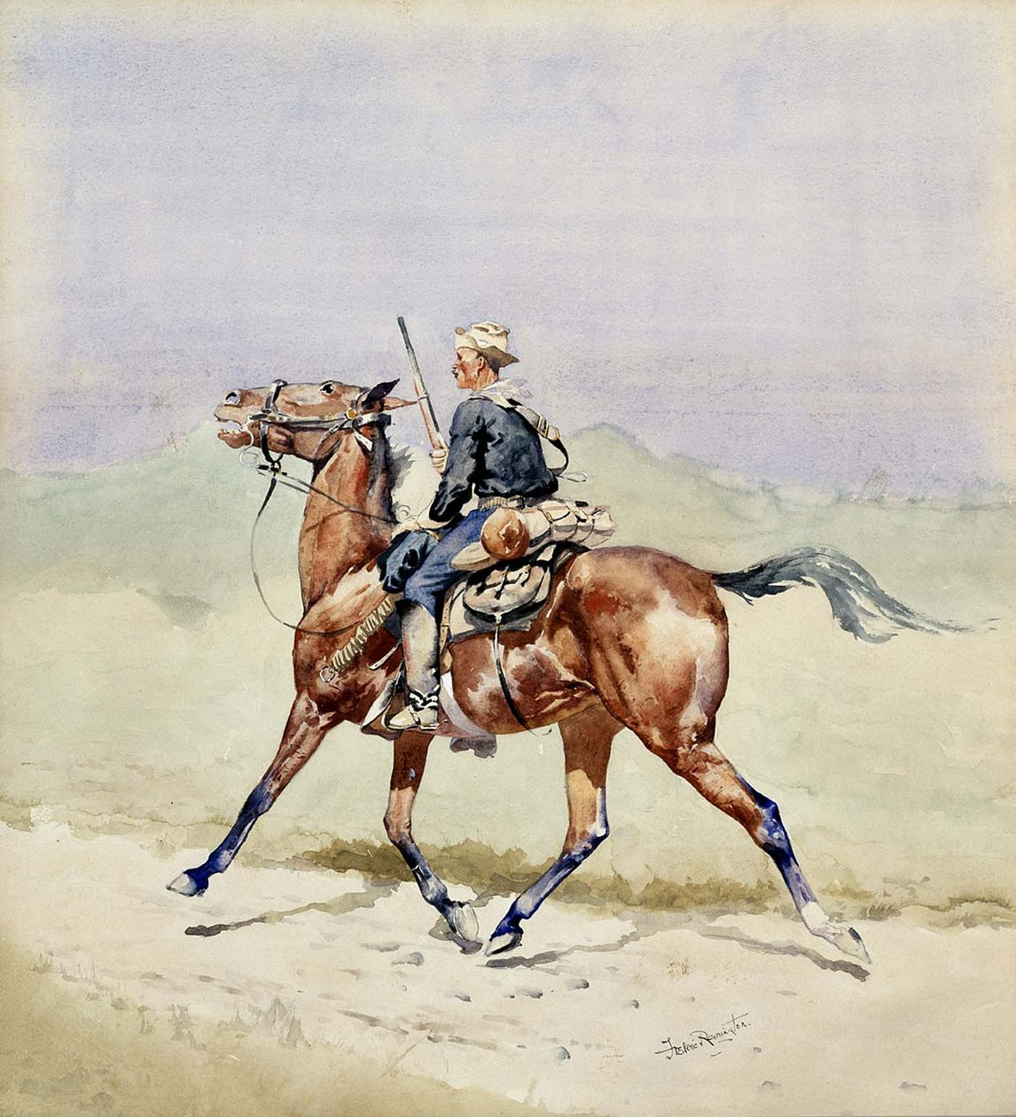 De voorhoede door Frederic Remington