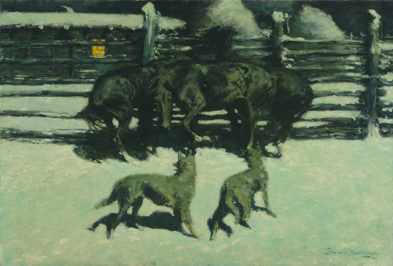 De roep om hulp door Frederic Remington