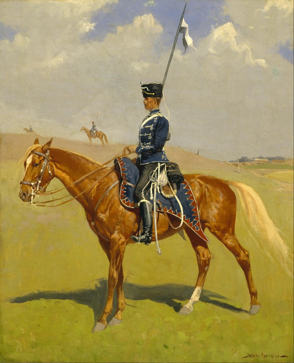 De huzaar door Frederic Remington
