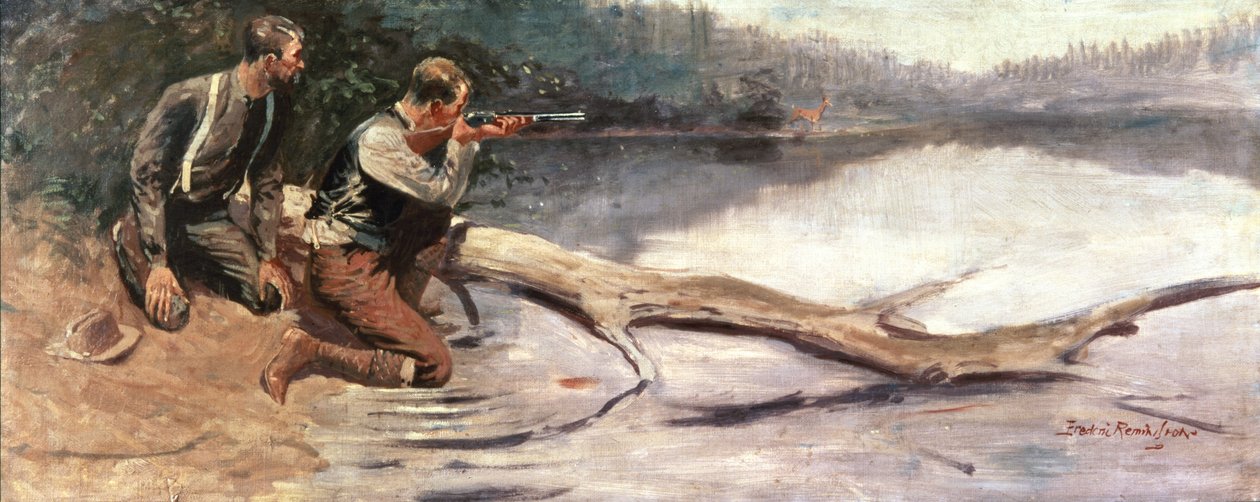 Onbekend schilderij door Frederic Remington