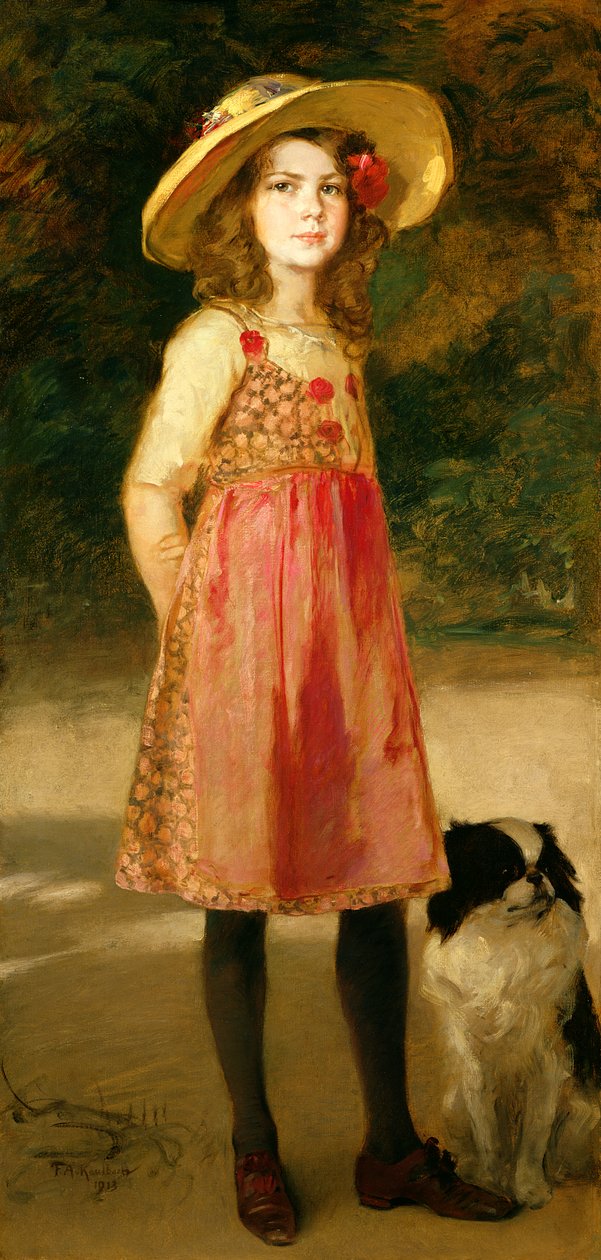 De Dochter van de Kunstenaar, Hilde door Frederich August Kaulbach