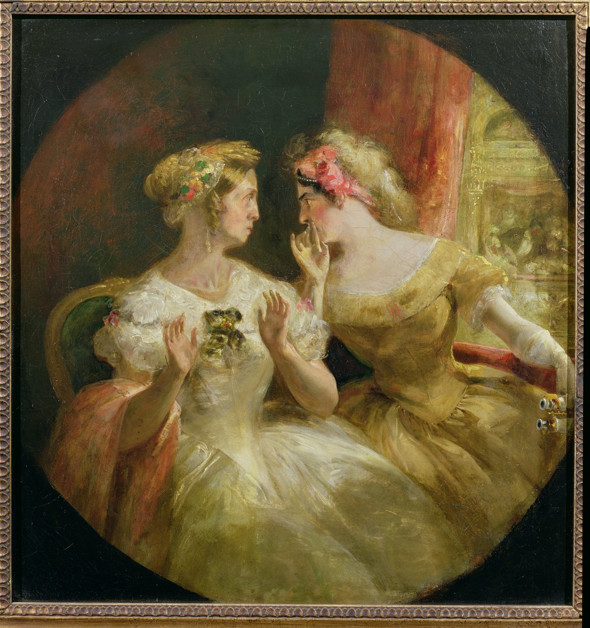 Dames roddelen in de opera door Frederick Barnard