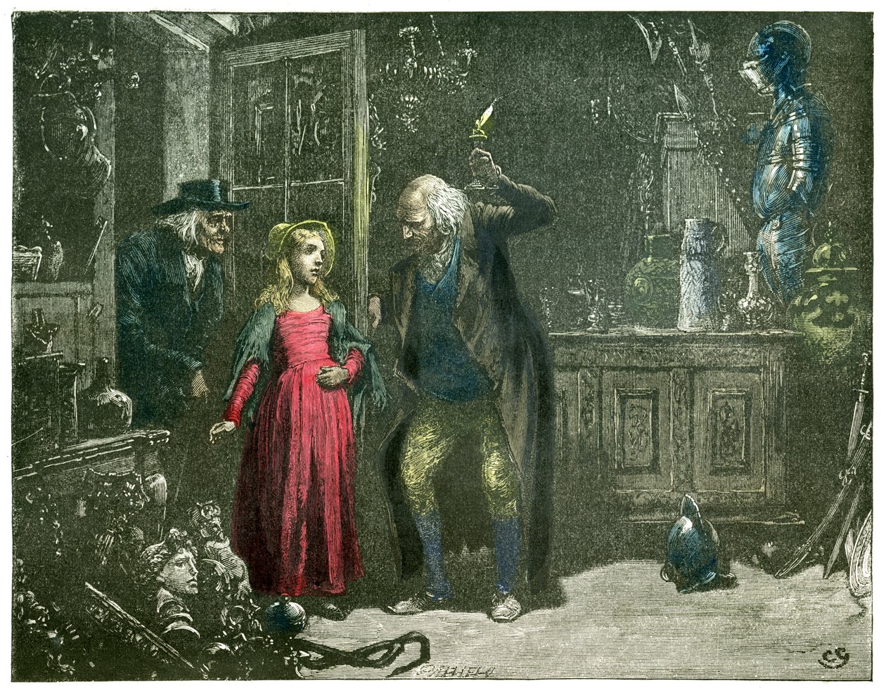 Het Oude Curiositeitenwinkeltje door Charles Dickens door Frederick Barnard