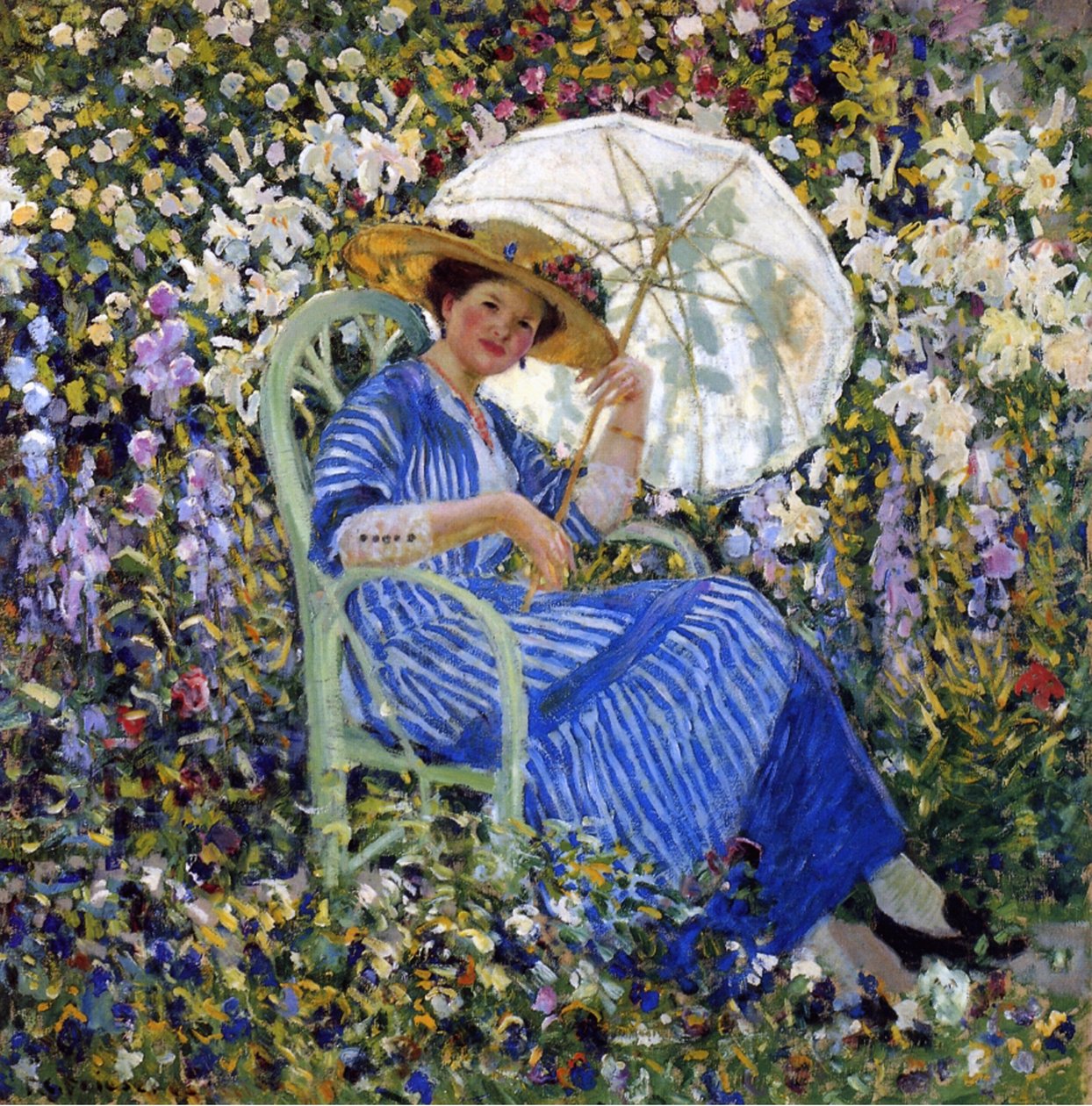 In de Tuin door Frederick Carl Frieseke