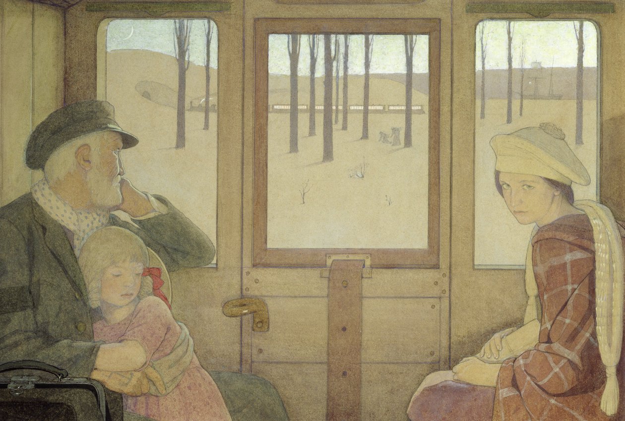 De lange reis, 1923 door Frederick Cayley Robinson