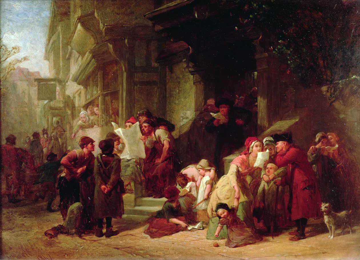Het Dorpspostkantoor door Frederick Goodall