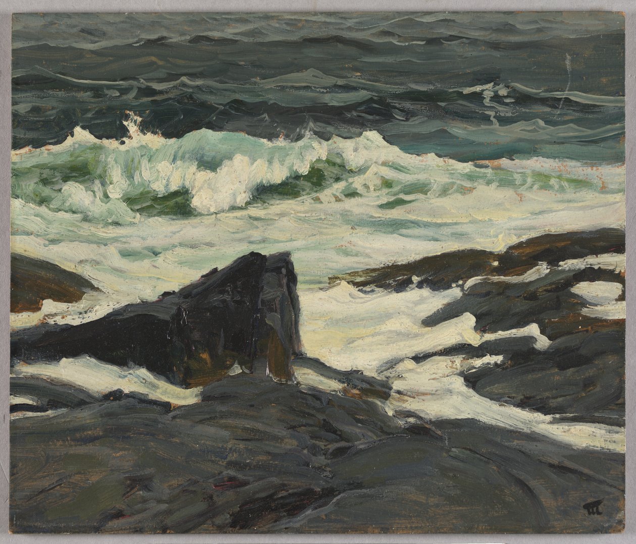 Zeegezicht door Frederick Judd Waugh