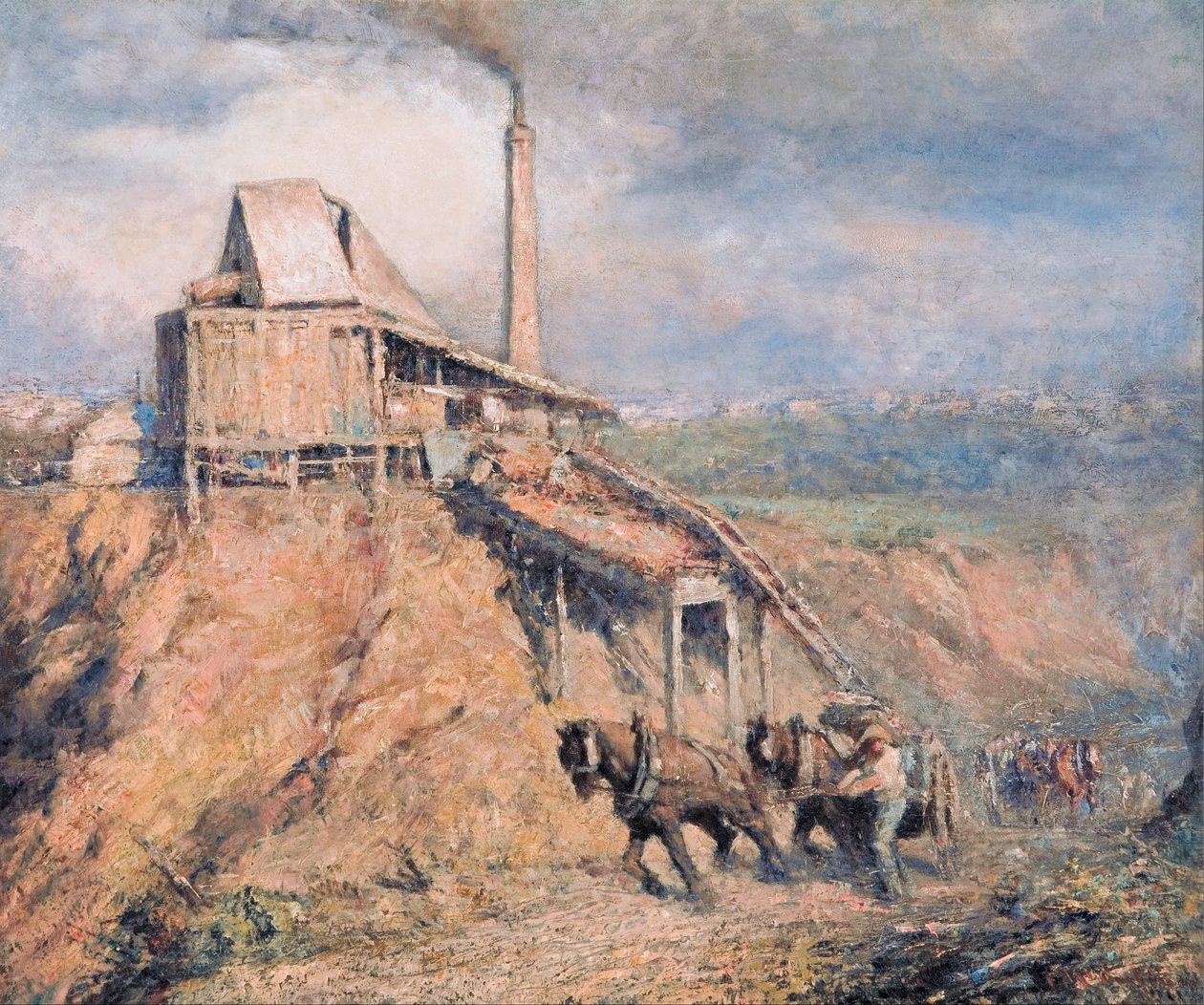 De oude steenbreker (De steengroeve) door Frederick McCubbin