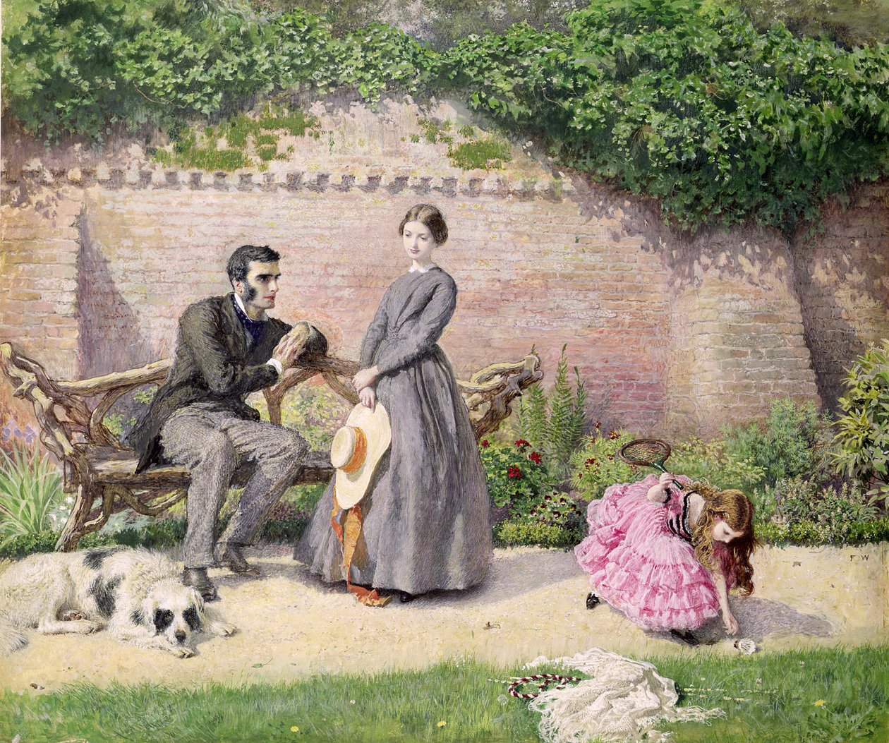 Rochester en Jane Eyre door Frederick Walker