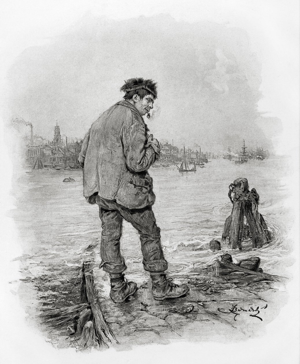 Charles Dickens door Frederick Barnard