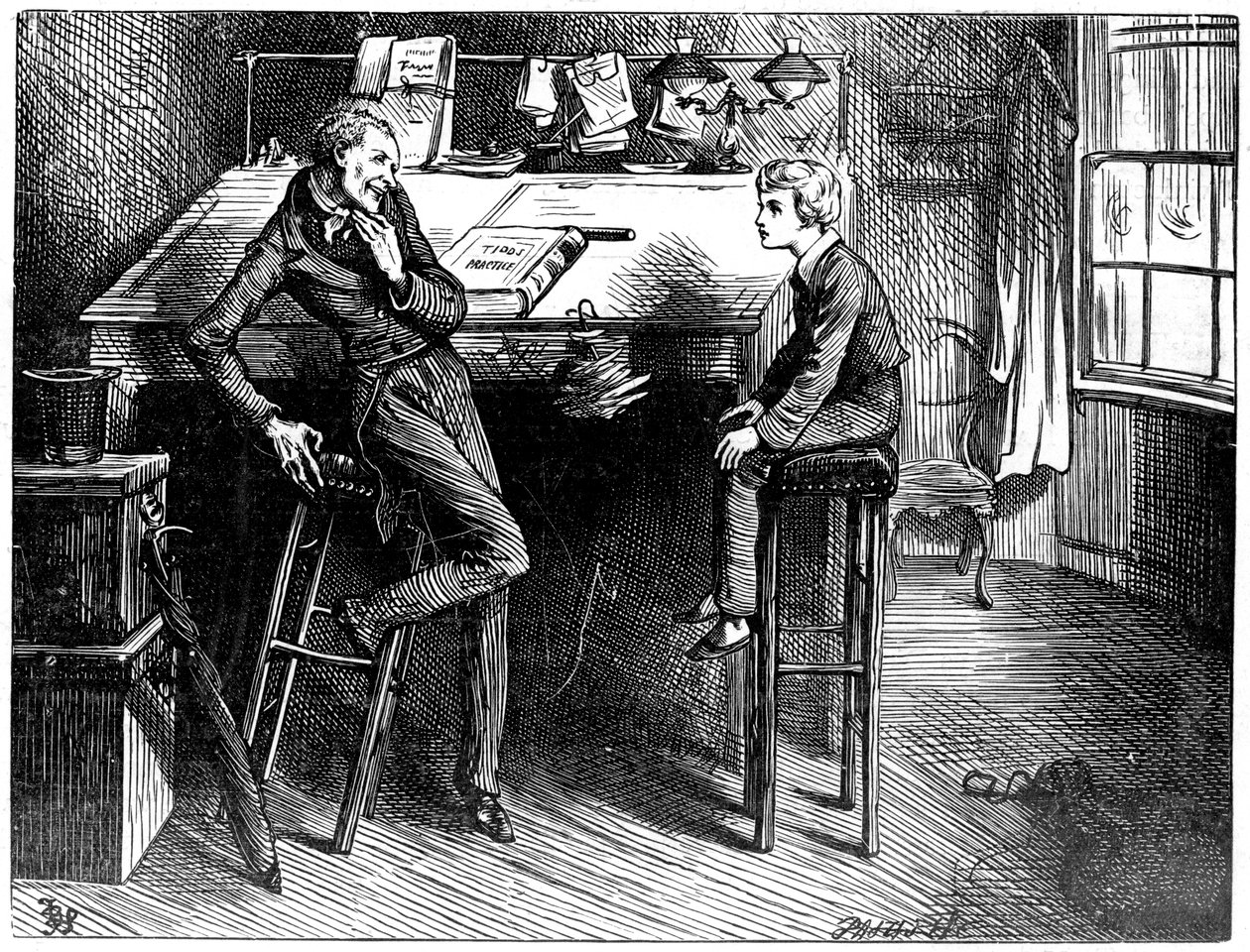 David Copperfield en Uriah Heep, 1912 door Frederick Barnard