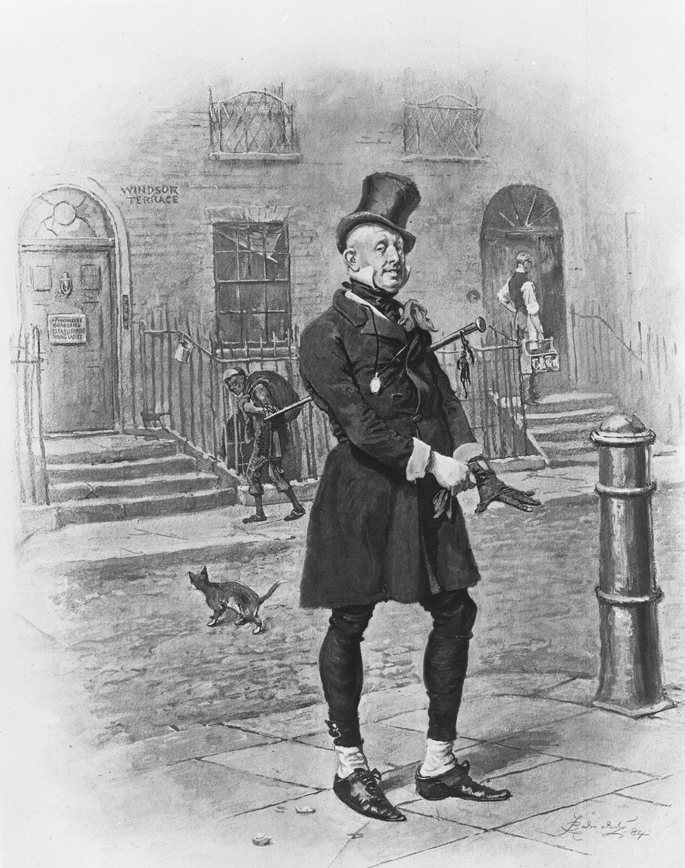 Mr. Micawber, 1880 door Frederick Barnard