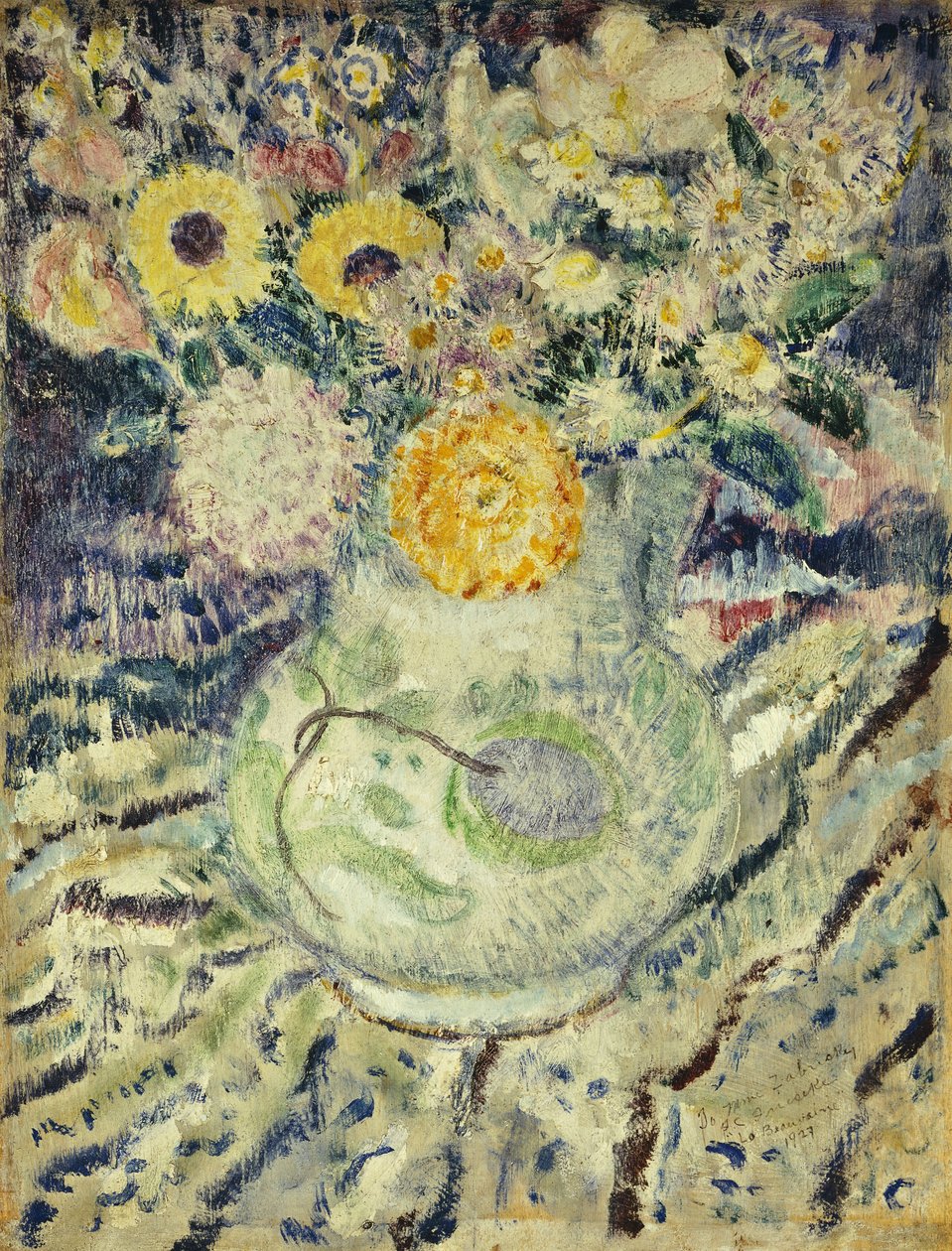Bloemrijk door Frederick Carl Frieseke