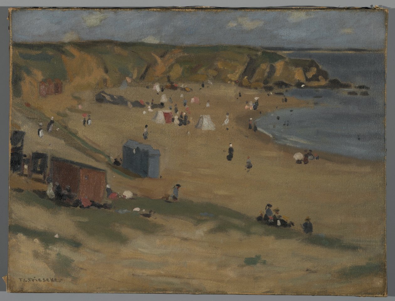 Le Pouldu landschap, ca.1901 door Frederick Carl Frieseke