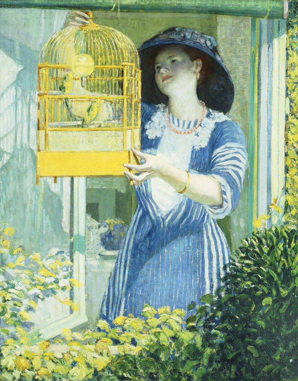 Het Open Raam door Frederick Carl Frieseke