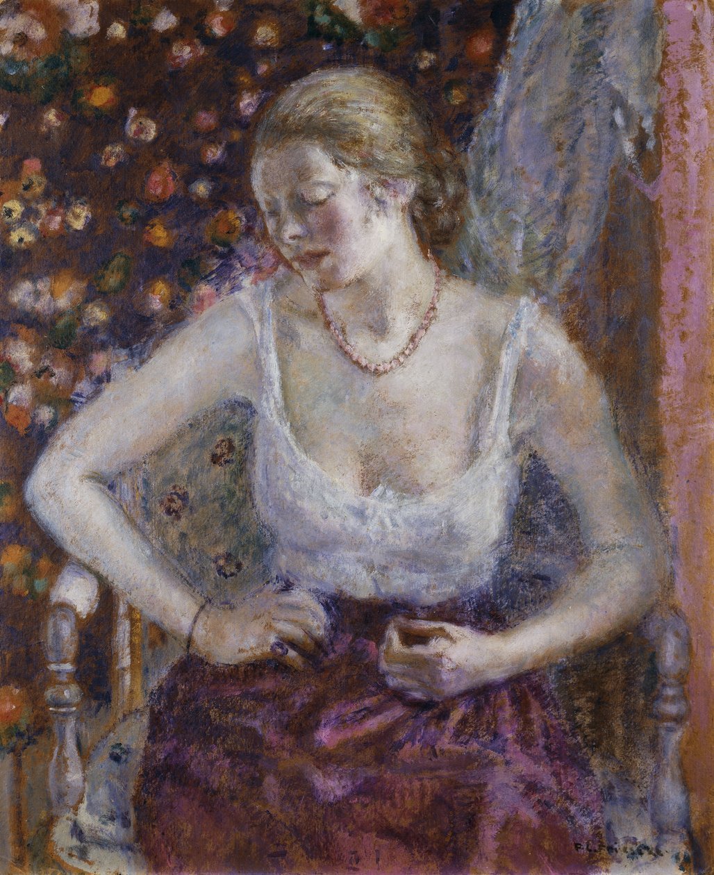 Vrouw Kleedt Zich Aan door Frederick Carl Frieseke
