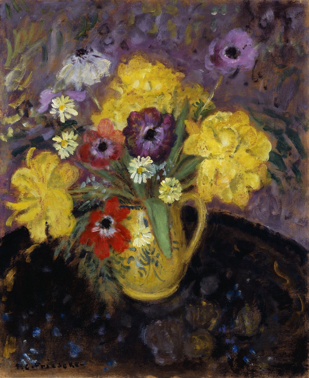 Gele Tulpen door Frederick Carl Frieseke
