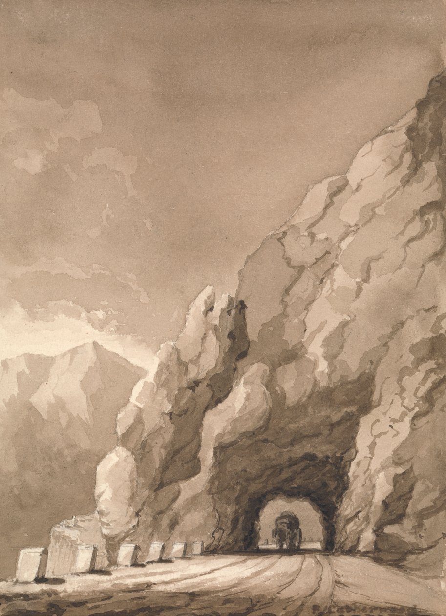 Bergweg door Frederick Catherwood