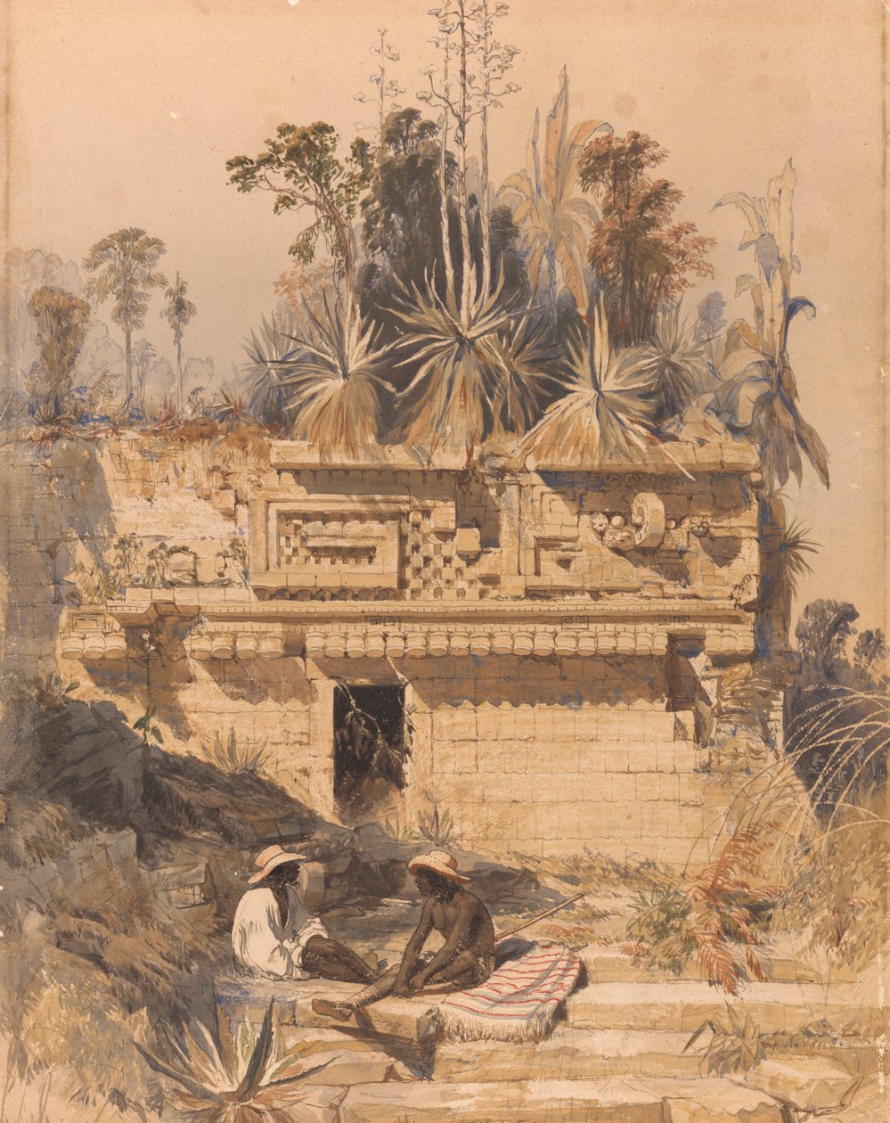 Ruïnes bij Sabachtsche door Frederick Catherwood