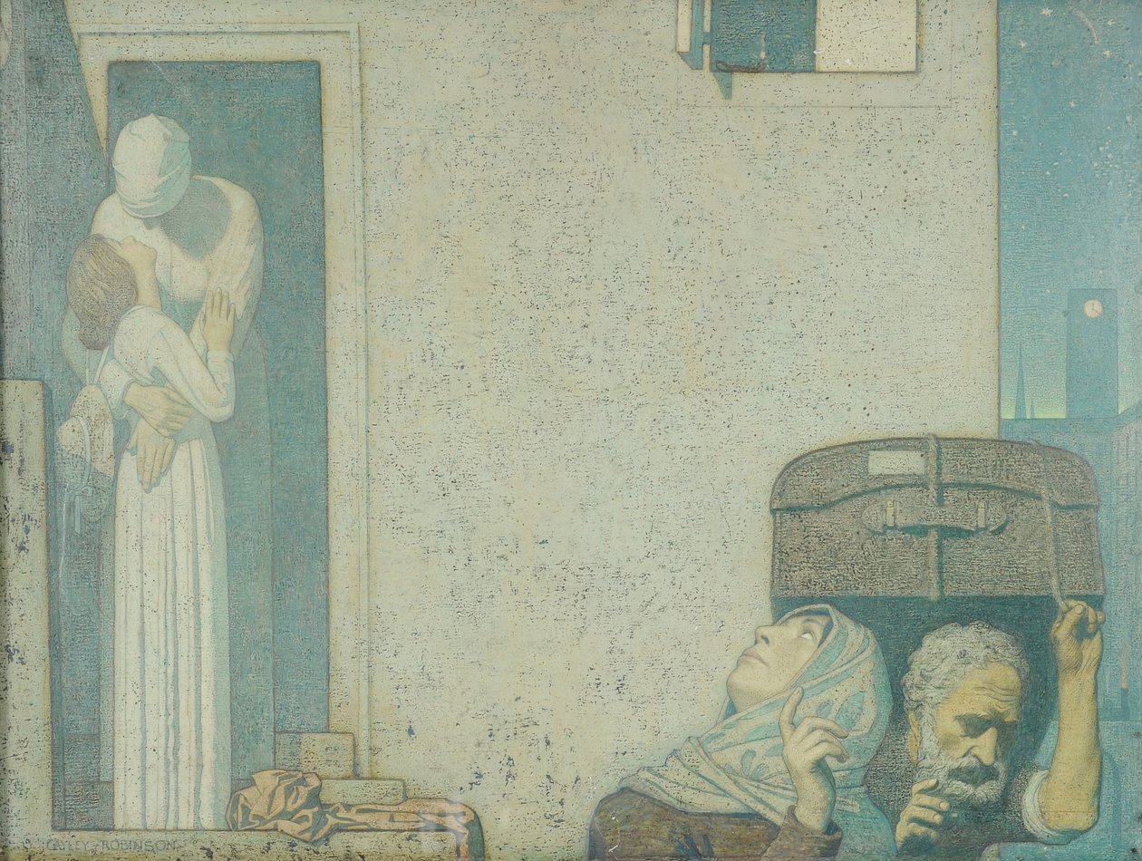 Het Afscheid door Frederick Cayley Robinson
