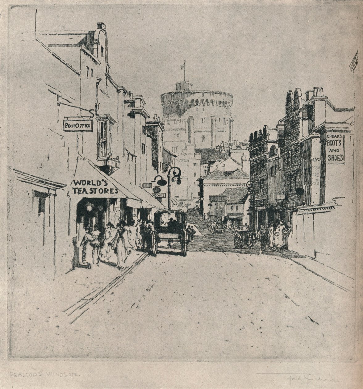 Peascod Street, Windsor door Frederick Charles Richards
