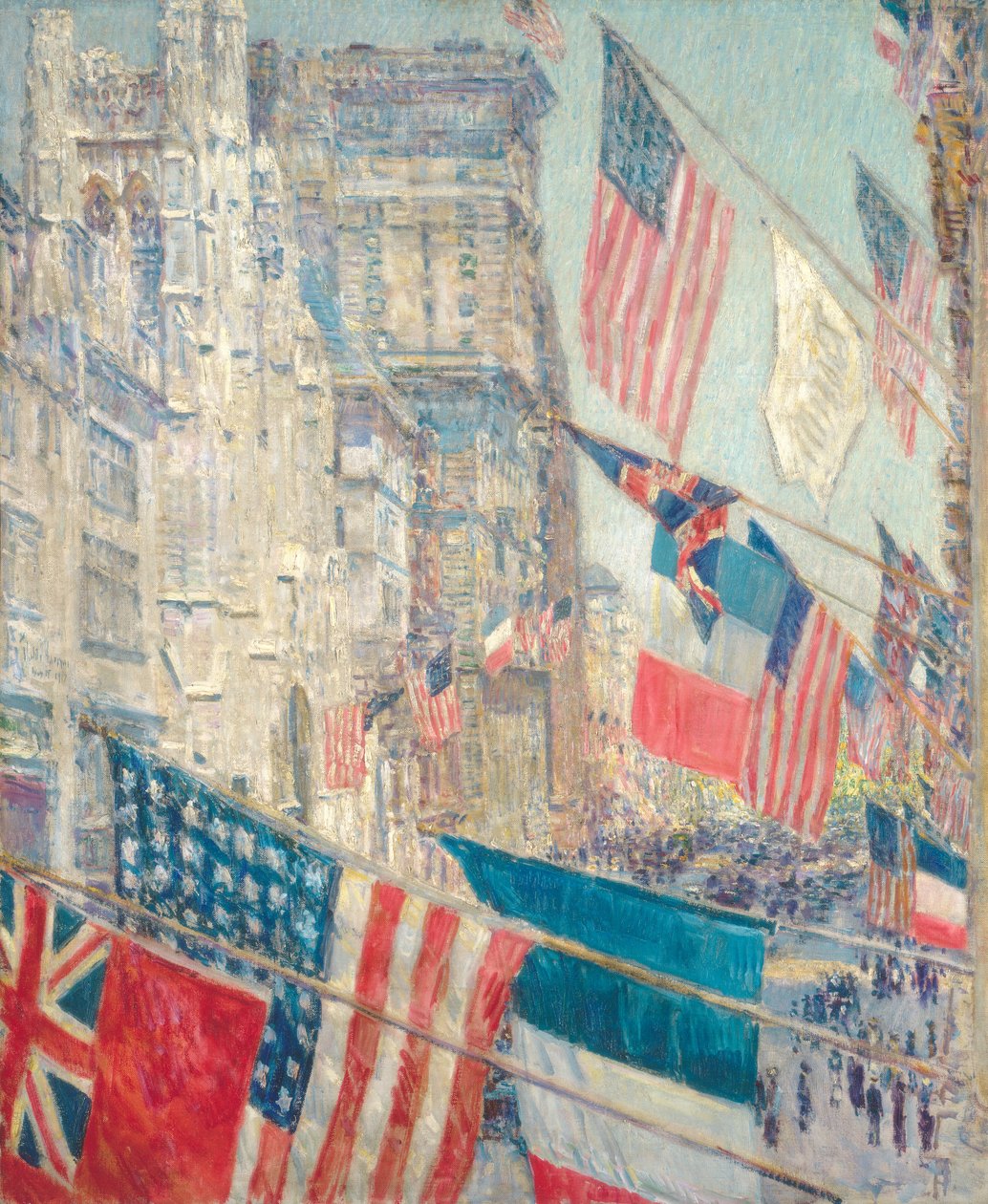 Allies Day, mei 1917, 1917 door Frederick Childe Hassam
