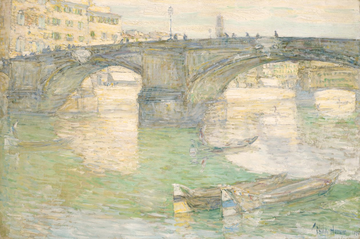 Ponte Santa Trinità, 1897 door Frederick Childe Hassam