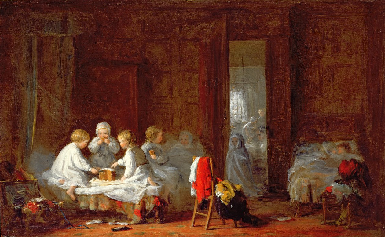 Een middernachtelijk feest, 1866 door Frederick Daniel Hardy