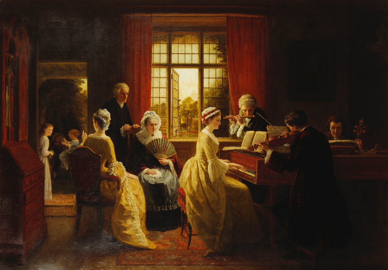 Muziek bij de Pastorie door Frederick Daniel Hardy