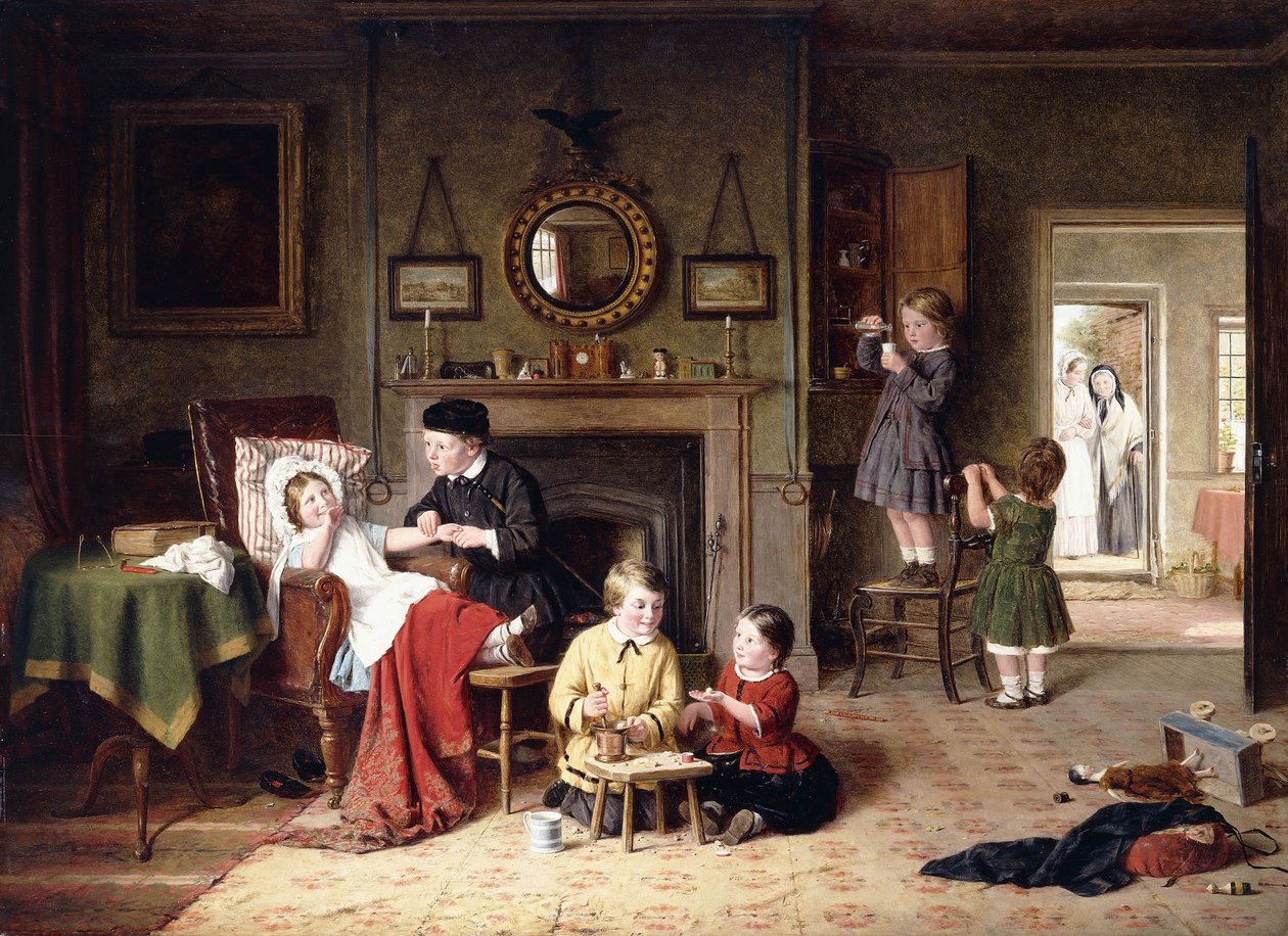Doktertje Spelen door Frederick Daniel Hardy