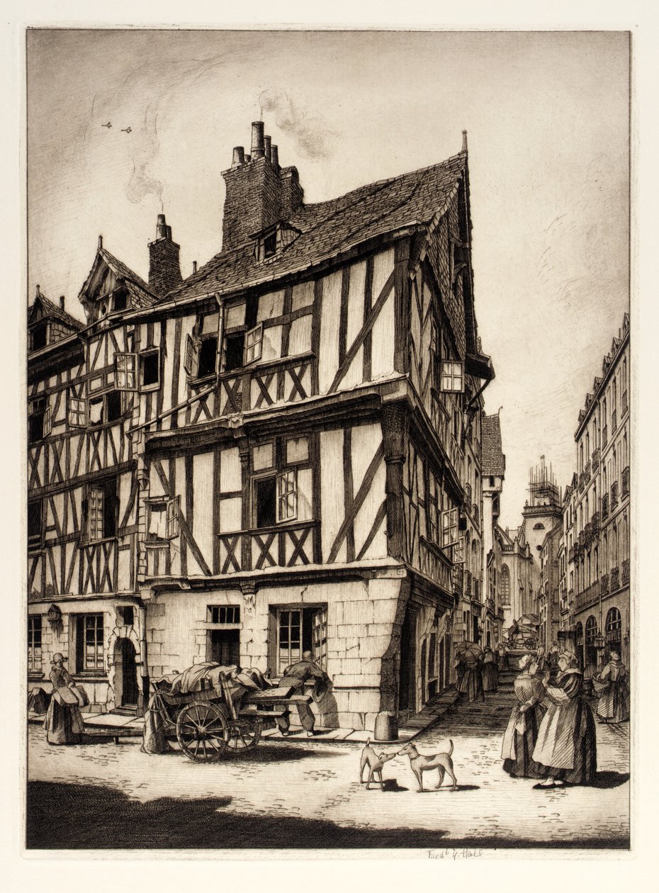 Huis in Nantes door Frederick G. Hall