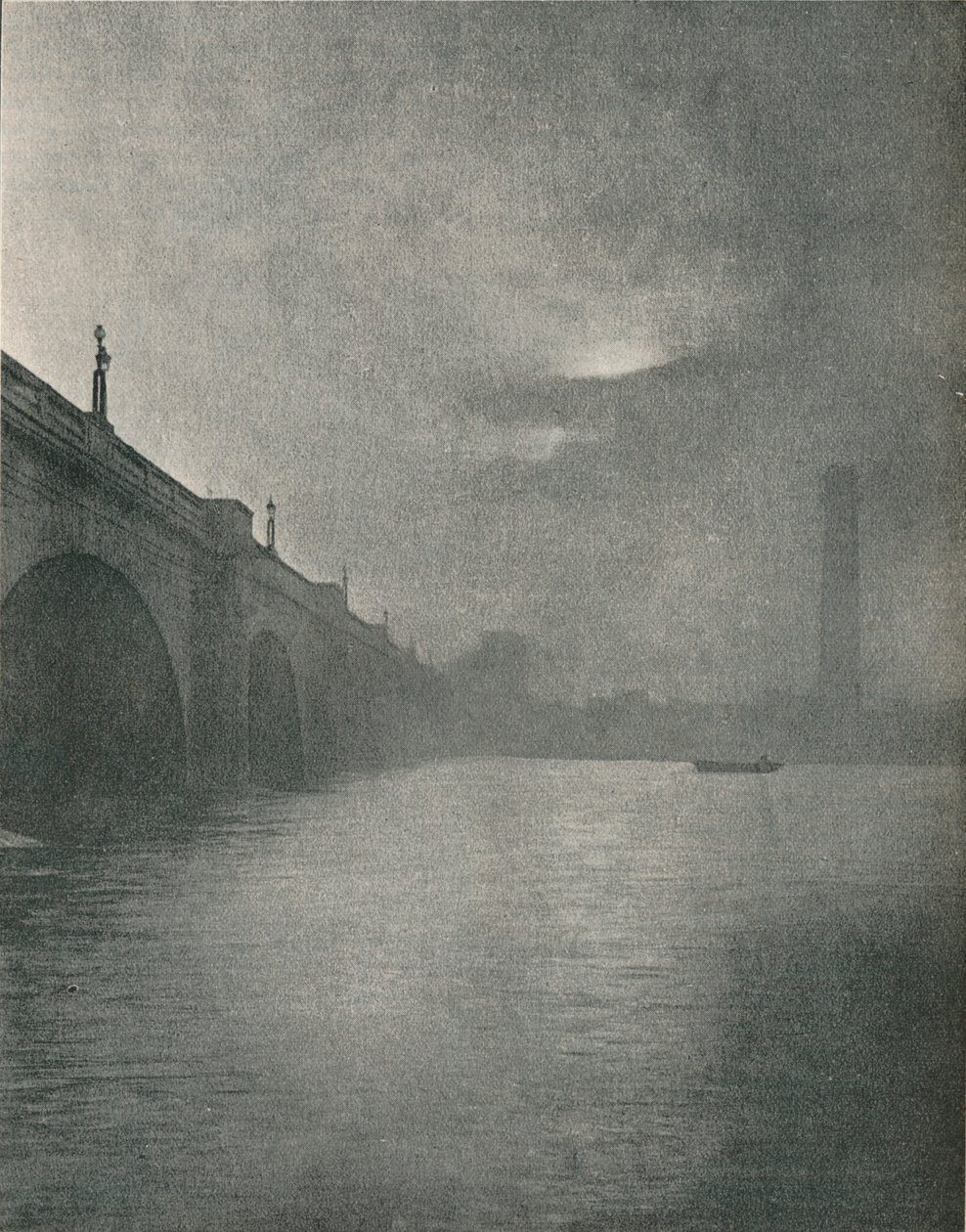 Waterloo Bridge, 1877 door Frederick Hollyer