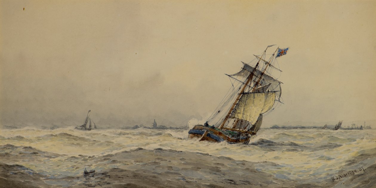 Een Zuidwester door Frederick James Aldridge