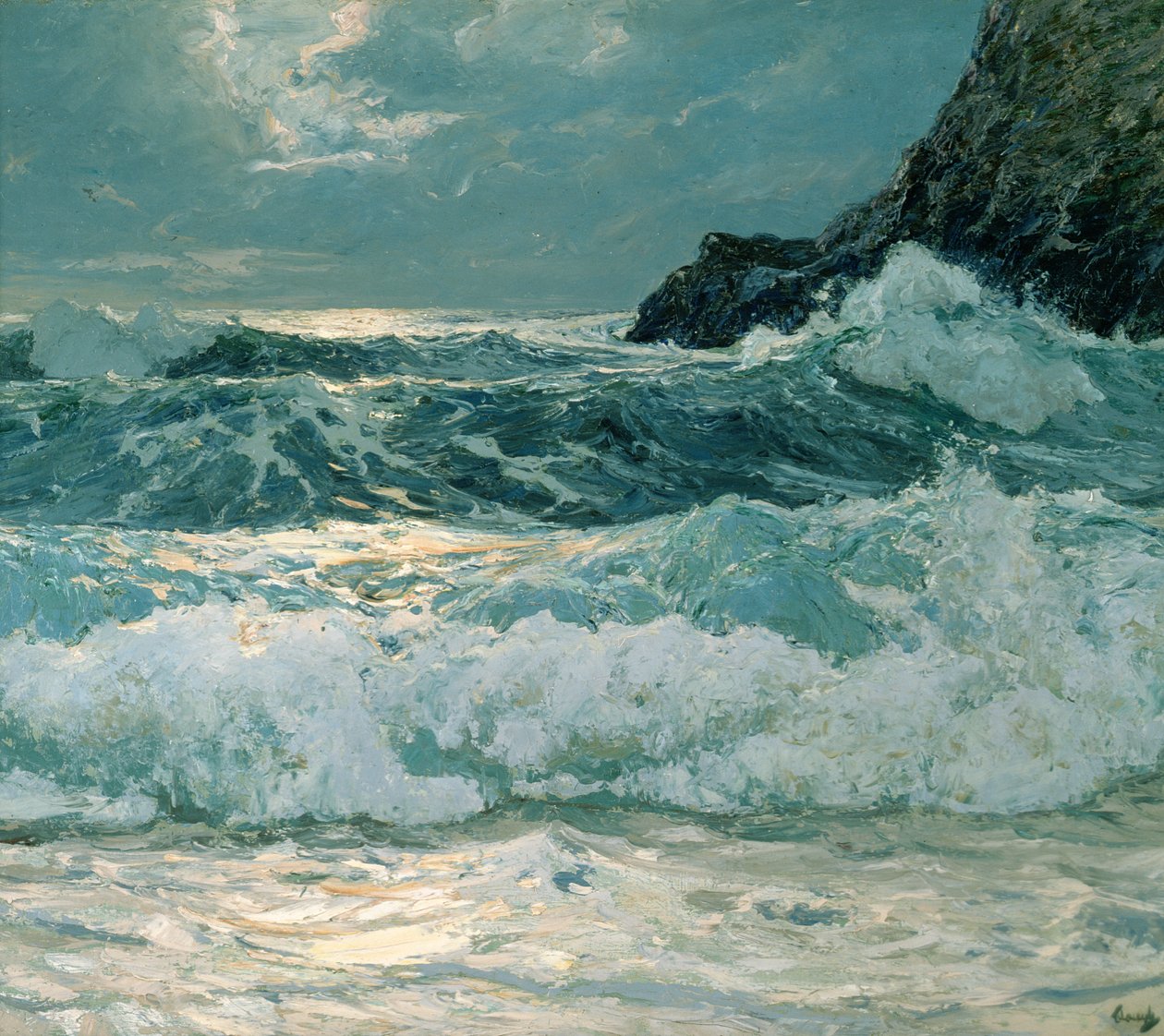 Brekers bij vloed door Frederick Judd Waugh