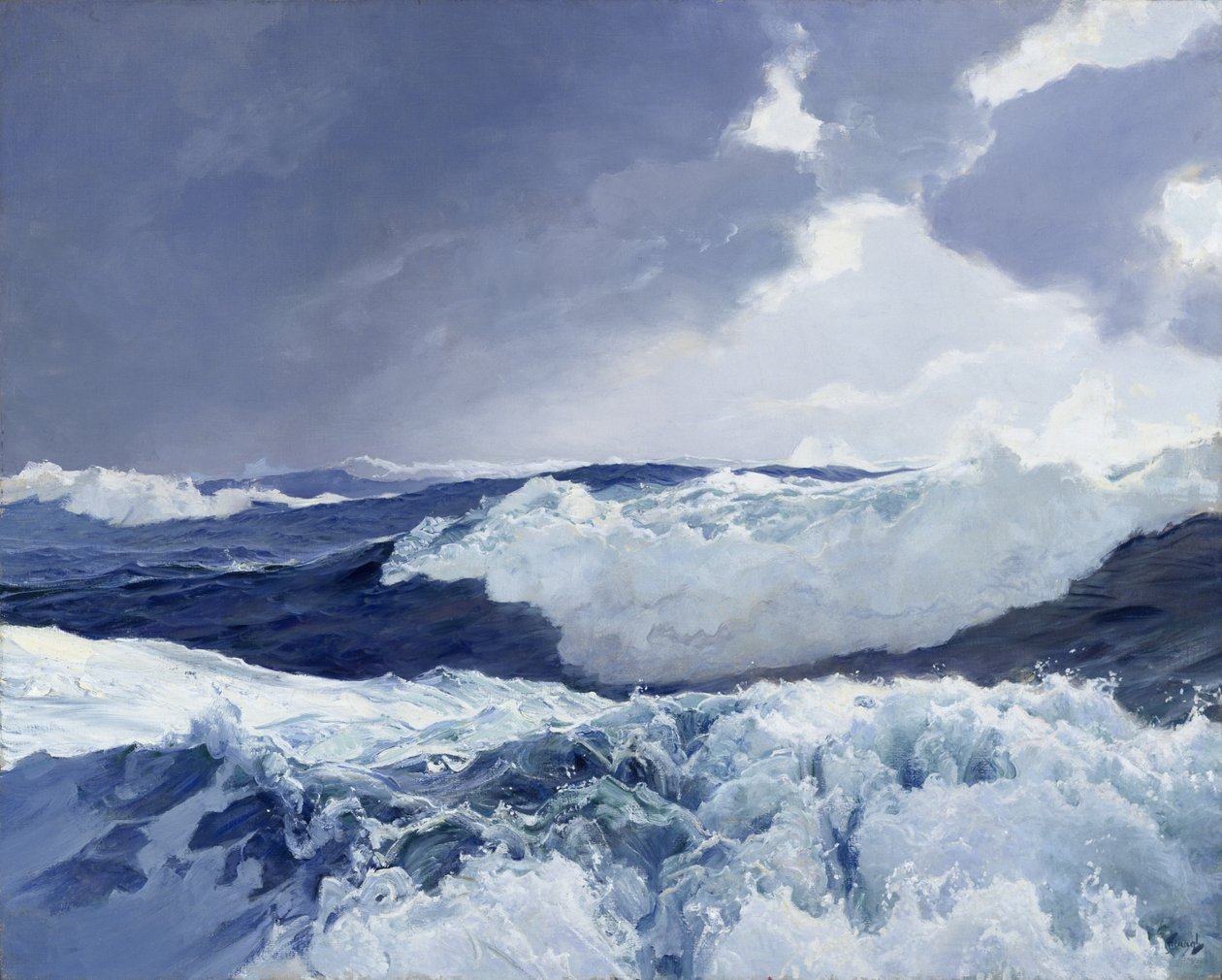 Midden in de Oceaan door Frederick Judd Waugh