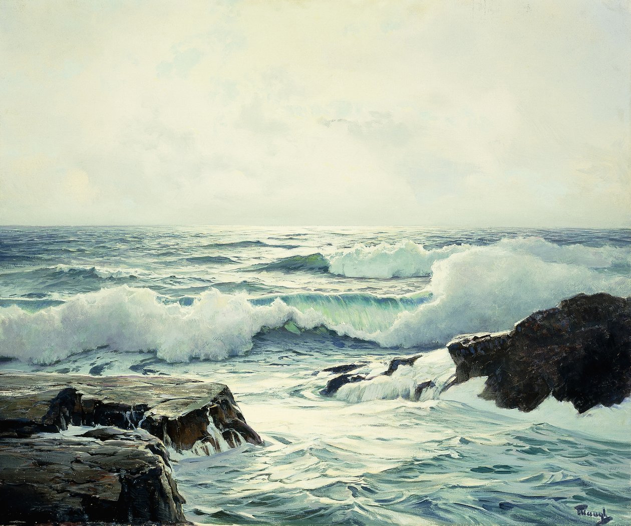 Zilveren licht door Frederick Judd Waugh