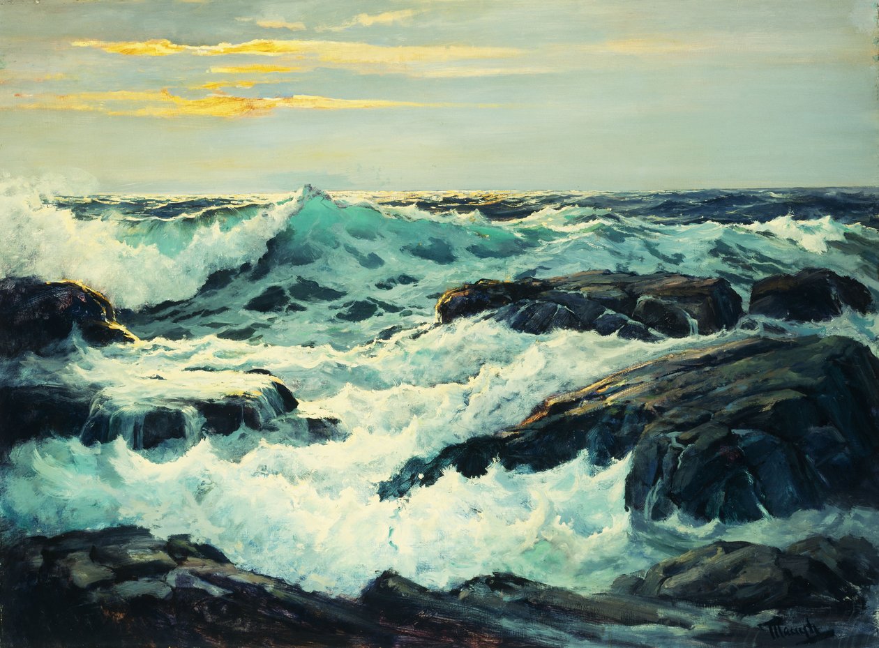 Branding en Kliffen door Frederick Judd Waugh