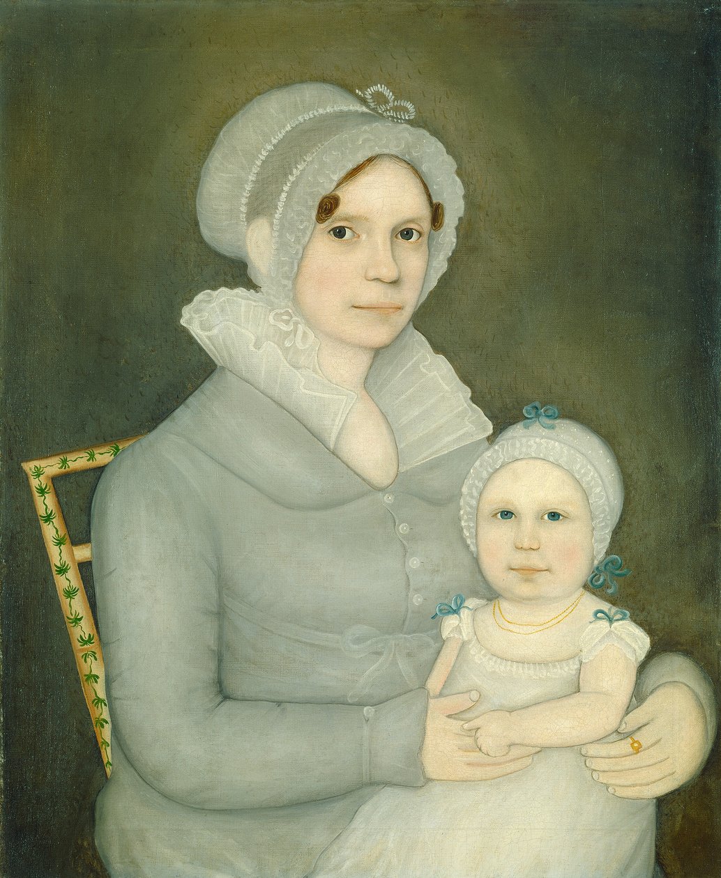Mevrouw John Harrisson en Dochter, ca. 1823 door Frederick Mayhew