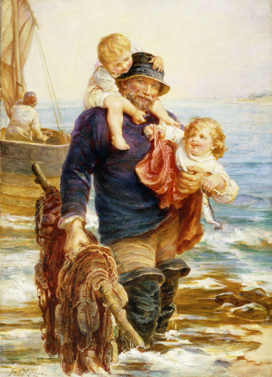 De Veerboot door Frederick Morgan