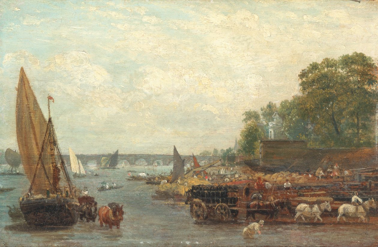 Westminsterbrug door Frederick Nash