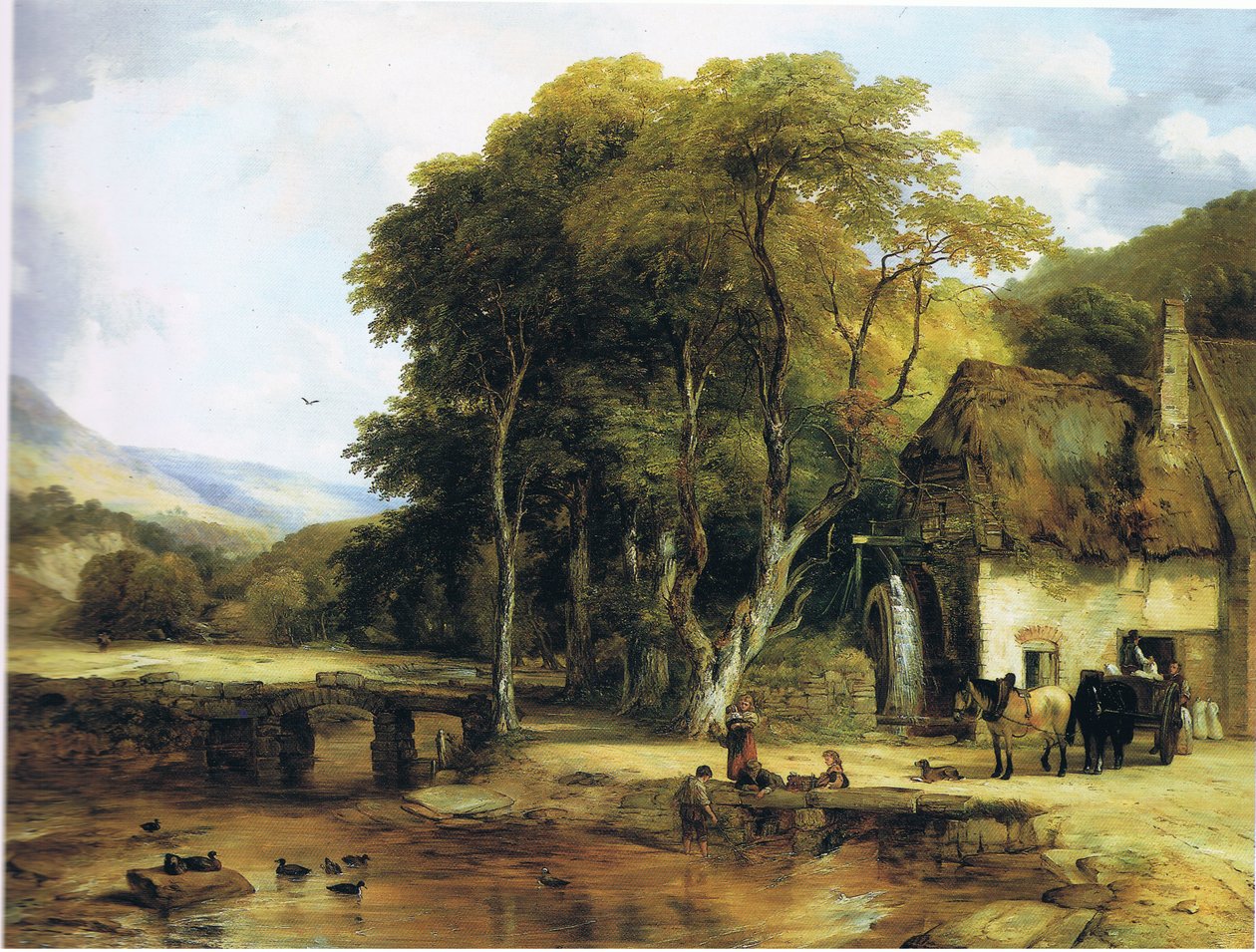 Landschap van Devonshire door Frederick Richard Lee