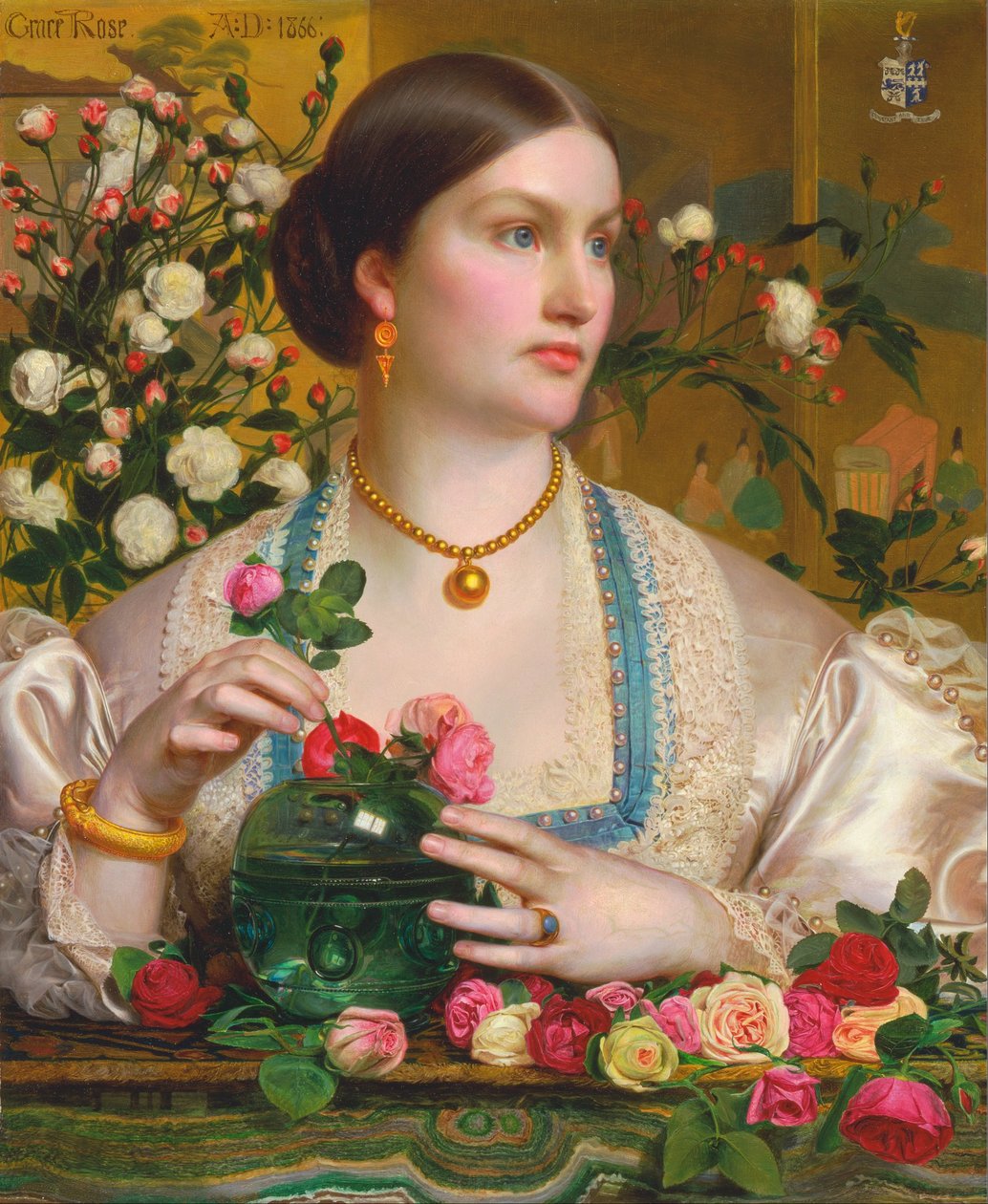 Grace Rose door Frederick Sandys