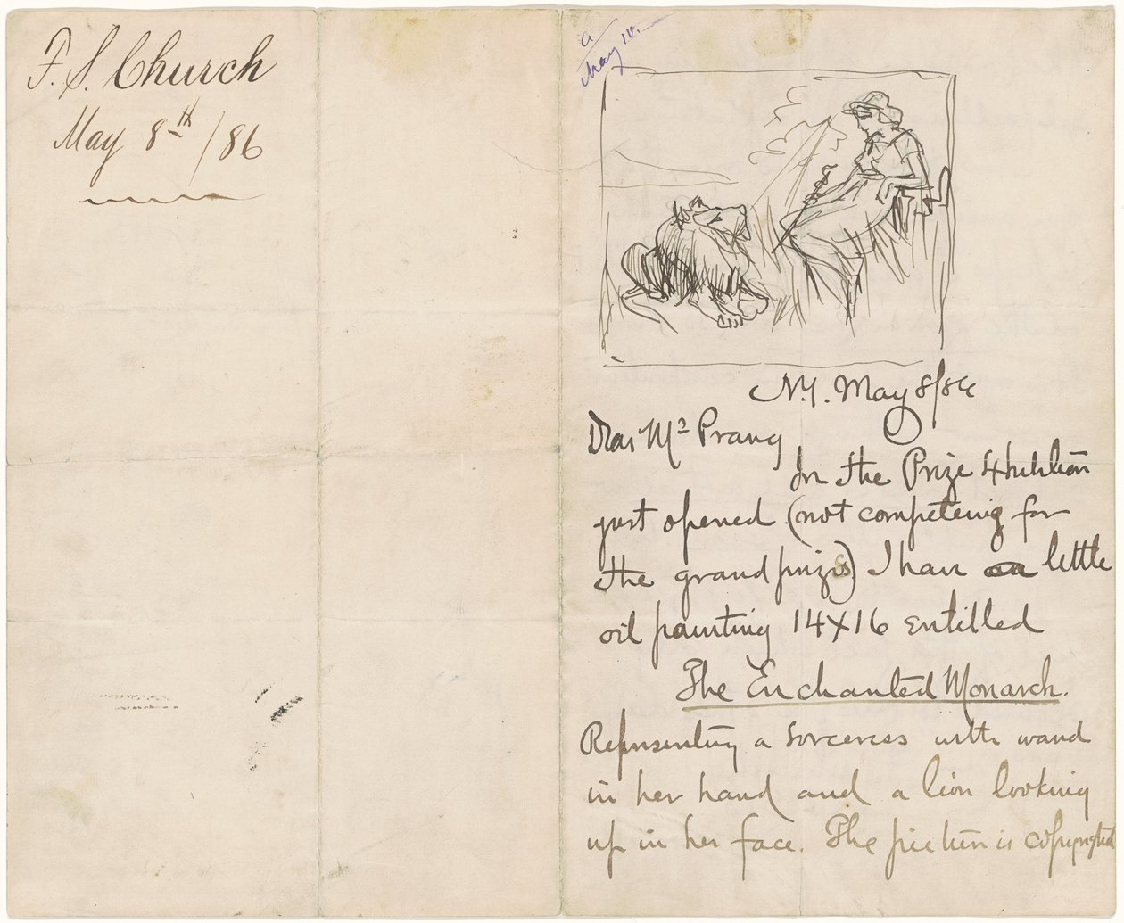 Studie naar "De Betoverde Monarch" door Frederick Stuart Church