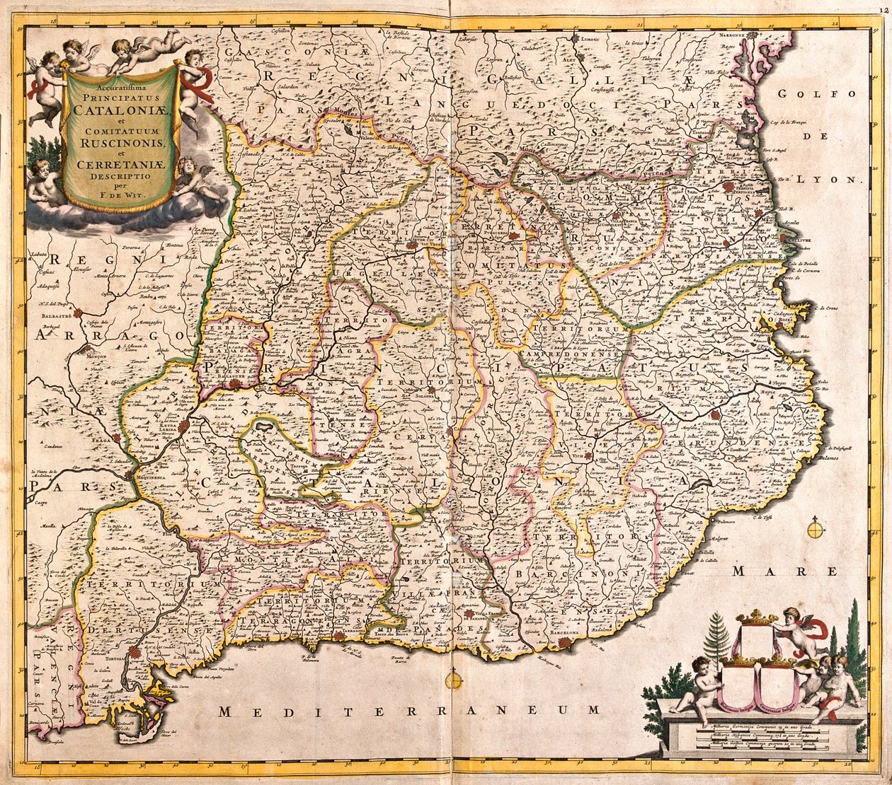 Catalonië, Spanje door Frederick de Wit