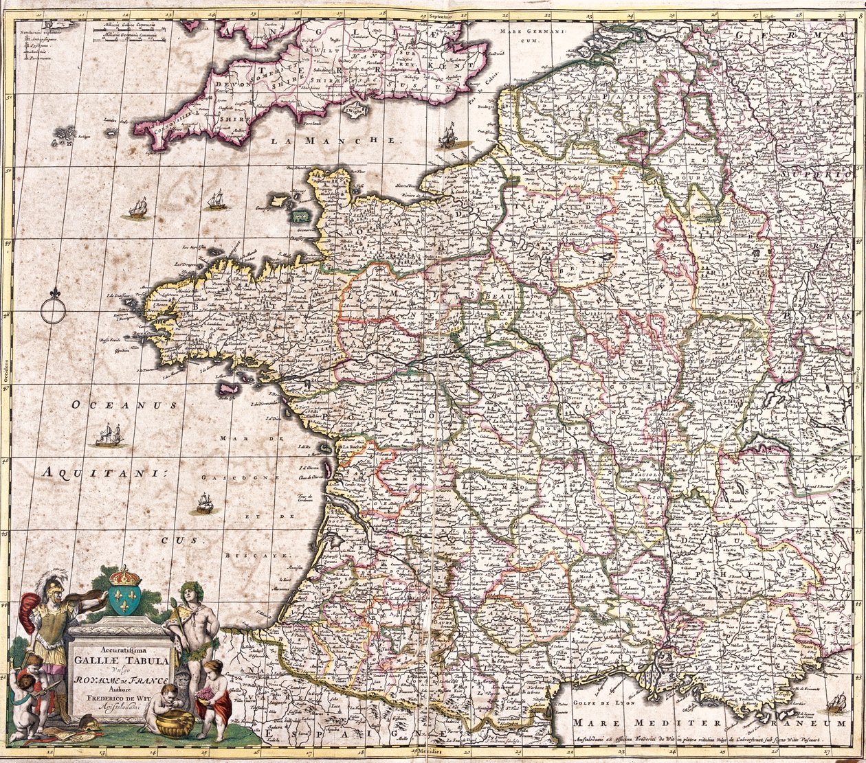 Frankrijk, Frankrijk door Frederick de Wit