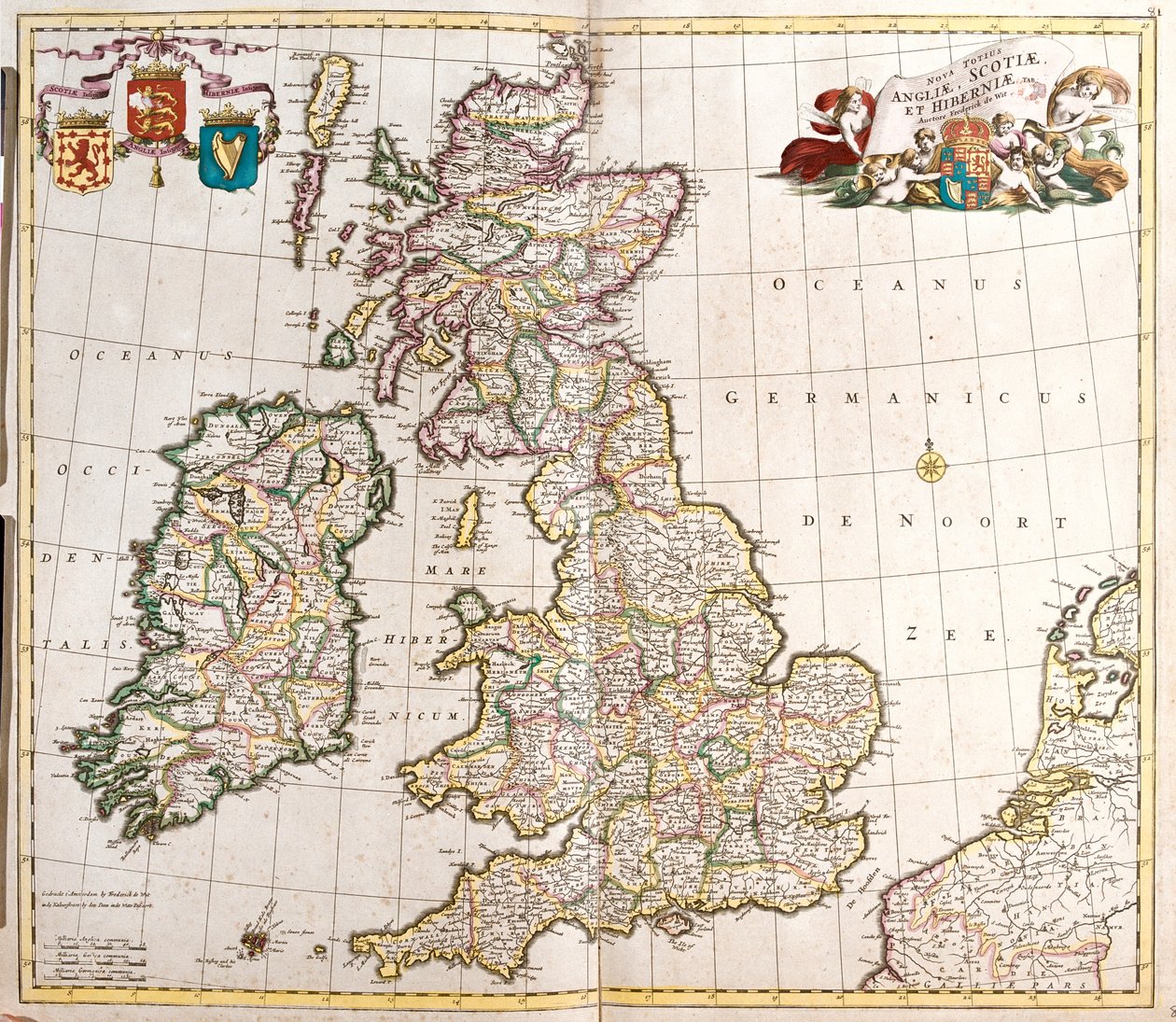 Groot-Brittannië en Ierland door Frederick de Wit