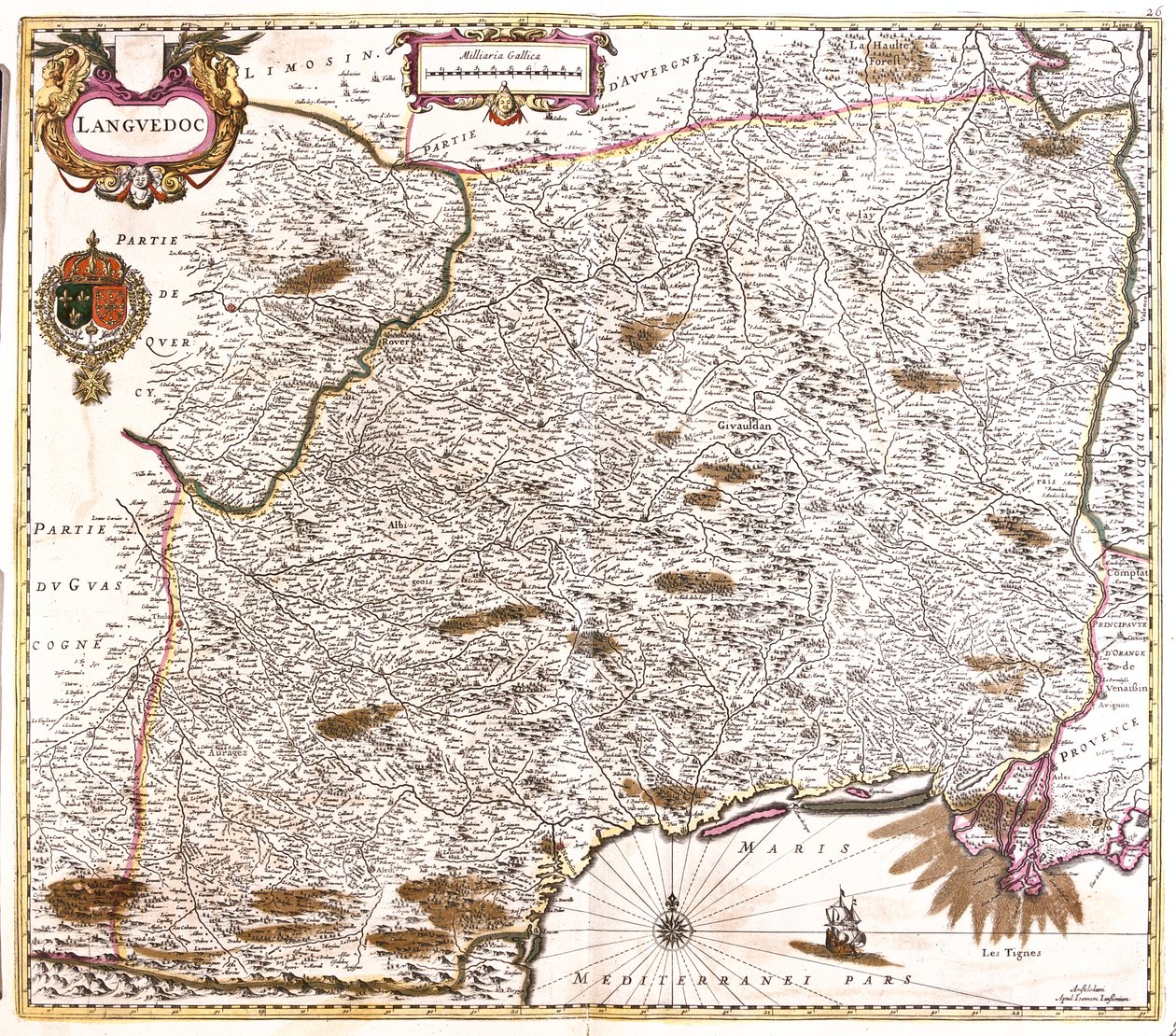 Languedoc, Frankrijk door Frederick de Wit