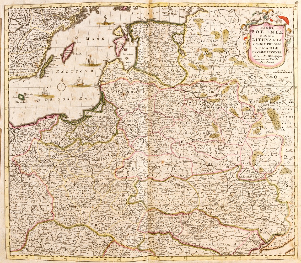 Polen, Estland, Letland door Frederick de Wit